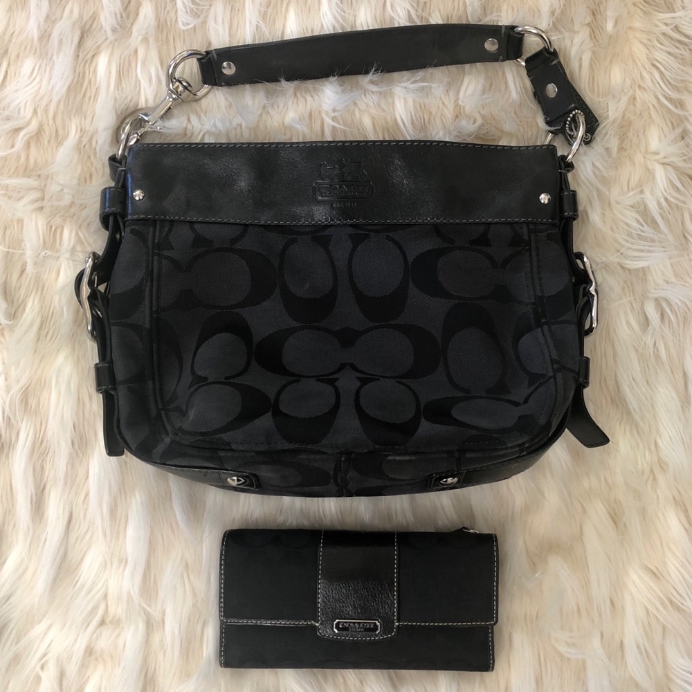 Coach purse with matching wallet